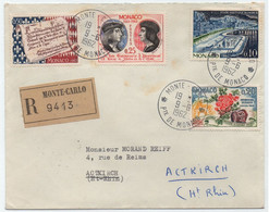 MONACO - MONTE CARLO / 1962 LETTRE RECOMMANDEE POUR LA FRANCE (ref 9141e) - Cartas & Documentos
