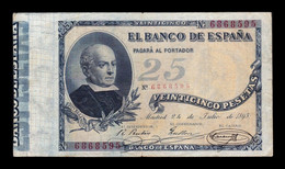 España Spain 25 Pesetas Jovellanos 1893 Pick 42 MBC+ VF+ - 1-2-5-25 Pesetas