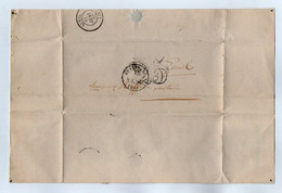 TB 3600 - 1852 - LAC - Lettre Taxée 25 Cts De Me Adrien BARRE Avoué à MONTPELLIER Pour Me ? Notaire à LUNEL - 1859-1959 Briefe & Dokumente