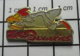 413i Pin's Pins / Beau Et Rare / THEME : JEUX OLYMPIQUES / POULET GRIS COURANT ZOOLYMPICS - Jeux Olympiques