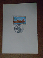 D190998  Hungary  Amerika Felfedezése - 1992 Commemorative Handstamp On A Sheet Of Paper - Stamp : Árvíz Flood - Andere & Zonder Classificatie