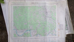 24- SARLAT CANEDA -CARTE GEOGRAPHIQUE 1969-VITRAC-BEYNAC BEZENAC-SAINT ANDRE D' ALLAS-ST VINCENT DE COSSE-VEZAC-BARAN- - Mapas Topográficas