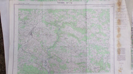 24- THIVIERS -CARTE GEOGRAPHIQUE 1967-NANTHEUIL-NANTHIAT-ST SAINT SULPICE EXCIDEUIL-CLERMONT-SARRAZAC-EYZERAC-CORGNAC - Cartes Topographiques