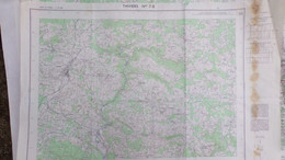 24- THIVIERS -CARTE GEOGRAPHIQUE 1967-NANTHEUIL-NANTHIAT-ST SAINT SULPICE EXCIDEUIL-CLERMONT-SARRAZAC-EYZERAC-CORGNAC - Carte Topografiche