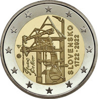 2 Euro ESLOVAQUIA 2022 STEAM ENGINE - SLOVAKIA - UNC - SIN CIRCULAR - NEW 2€ - Slowakije