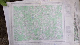 87-CHALUS-CARTE GEOGRAPHIQUE 1967-PENSOL-ABJAT-MARVAL-ST SAINT SAUD LACOUSSIERE-GRANDCOING-FARGEAS-DAVIGNAC NONTRON - Topographical Maps