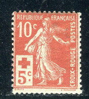 N° Yvert 147 Semeuse Croix Rouge  - Neuf ** Cote 100€ - Unused Stamps