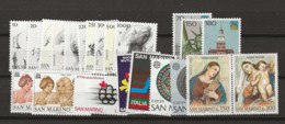 1976 MNH San Marino, Postfris** - Años Completos