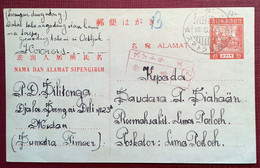 Netherlands Indies Japanese Occupation Postal Stationery (Japan Indonesia WW2 War 1939-1945 Cover Guerre Lettre Japon - Indie Olandesi