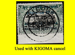 1916 (°) RUANDA-URUNDI USED RU 028 MILITARY CENTRAL CANCEL (double Circle) DATED 19 NOVEMBER 1918 - Used Stamps