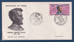 ⭐ Congo - FDC - Premier Jour -  Président Abraham Lincoln - 1965 ⭐ - FDC