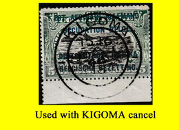 1916 (°) RUANDA-URUNDI USED RU 028 MILITARY CENTRAL CANCEL (double Circle) DATED 19 NOVEMBER 1918 - Gebruikt