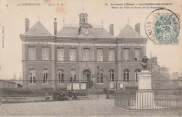 76 - CAUDEBEC LES ELBEUF - Hôtel De Ville Et Buste De La République - Caudebec-lès-Elbeuf