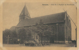 ANZEGEM : Kerk St. J. Baptiste En Standbeeld - Anzegem