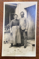 SALLIERE Suisse ? Carte Photo Vieux Couple Marie De Garnet - Genealogy