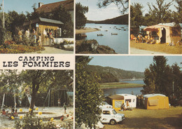 22 CAUREL   Camping Les Pommiers-Plage De Beau Rivage     Sur Le Lac De Guerledan.   TB MULTIVUES 1979.  RARE - Caurel