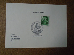 D191015   Hungary   1991  Commemorative Handstamp  - Pope John Paul II  Visit To Hungary 1991 - Andere & Zonder Classificatie