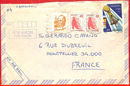 Aa2453 - URUGUAY - Postal History -  COVER To FRANCE - FOOTBALL FIFA 1981 - Championnat D'Europe (UEFA)