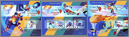 MOZAMBIQUE 2022 MNH Peking 2022 Olympic Winter Games Winterolympiade M/S+2S/S - IMPERFORATED - DHQ2240 - Invierno 2022 : Pekín