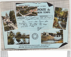 GUILLON POSTE DU BON TEMPS MULTIE VUES 1965 CPSM GF TBE - Guillon