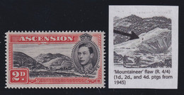 Ascension, SG 41ba, MLH "Mountaineer Flaw" Variety - Ascension (Ile De L')