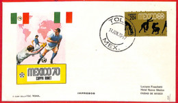 Aa2458 - MEXICO - Postal History - Special COVER - FOOTBALL 1970 World Cup - 1970 – Mexico