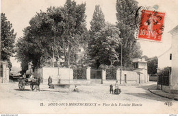 SOISY SOUS MONTMORENCY PLACE DE LA FONTAINE BLANCHE 1914 TBE - Soisy-sous-Montmorency