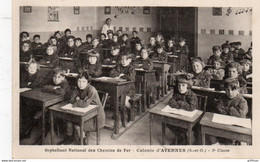 AVERNES ORPHELINAT NATIONAL DES CHEMINS DE FER COLONIE 2em CLASSE TBE - Avernes