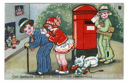 Kind Kinderen Enfants Children Illustrateur Margret Boriss Illustrator Post Box Mail Postbus Boite Postale - Boriss, Margret