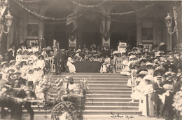 Luchon * Carte Photo * La Fête Des Fleurs 1910 * Les Personnalités ? * Fête Locale Folklore - Luchon