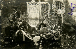 Luchon * Carte Photo * La Fête Des Fleurs 1913 * Le Char Du Prix D'honneur * Folklore Local - Luchon