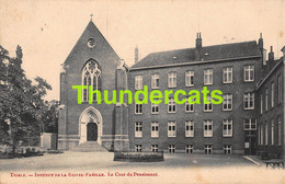 CPA TIELT THIELT INSTITUT DE LA SAINTE FAMILLE LA COUR DU PENSIONNAT - Tielt