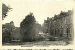 Belgium, VIRGINAL-FAUQUEZ, La Rue Saint-Michel (1920s) Postcard - Ittre