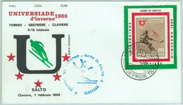 67753 - ITALY - POSTAL HISTORY -  COVER 1966 Winter UNIVERSIADE Ski Jumping - Springconcours