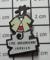 413i Pins Pin's  / Rare & Belle Qualité / MUSIQUE /  LA LYRE GREGORIENNE JARRIER ORCHESTRE FANFARE - Musique