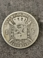 1 FRANC 1830 1880 50é ANNIVERSAIRE DE L'INDEPENDANCE ARGENT BELGIQUE / BELGIUM  SILVER - 1 Frank