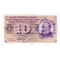 Billet, Suisse, 10 Franken, 1970, 1970-01-05, KM:45p, TTB - Suisse