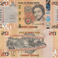 SIERRA LEONE 20  Leones 2022 P W38 UNC - Sierra Leona