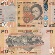 SIERRA LEONE 20  Leones 2022 P W38 UNC - Sierra Leone