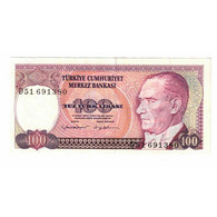 Billet, Turquie, 100 Lira, 1970, 1970-10-14, KM:194b, SUP - Turquie