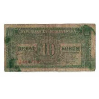 Billet, Tchécoslovaquie, 10 Korun, Undated (1945), KM:60a, B - Checoslovaquia