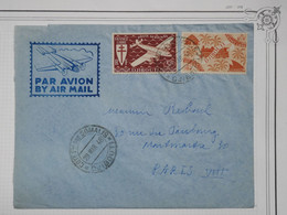 BG3  DJIBOUTI  BELLE LETTRE RR 1948  CACHET PAR AVION  A  PARIS FRANCE   +N°244 F. LIBRE ++AFFR. PLAISANT - Briefe U. Dokumente