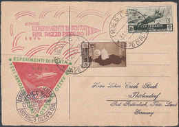 78 - Lettera Di Posta Aerea Del 16.3.27 Da Venezia Per Trieste, Affrancata Con Michetti C. 60 + Posta Aerea L. 1,20. Al - Storia Postale (Posta Aerea)