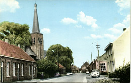 Belgium, POPPEL, Dorpsstraat, Street Scene, Church (1960s) Bromo-Color Postcard - Ravels