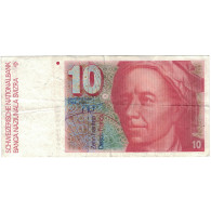 Billet, Suisse, 10 Franken, 1980, 1980, KM:53b, TTB - Schweiz