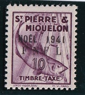 St Pierre Et Miquelon Taxe N°43 - Neuf * Avec Charnière - TB - Postage Due