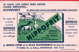 Buvard Hippofrit, Graisse Et Panne De Cheval. - Café & Té