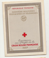 FRANCE:CARNET CROIX ROUGE 1957** NEUF SANS CHARNIERE - Croix Rouge
