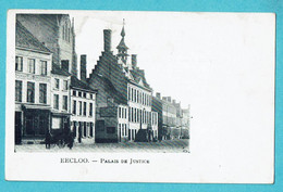 * Eeklo - Eecloo (Oost Vlaanderen) * (VED) Palais De Justice, Justitiepaleis, Animée, Unique, Old, Rare - Eeklo