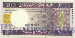 MAURITANIA 100 OUGUIYA 2004 PICK 10a UNC - Mauritanië